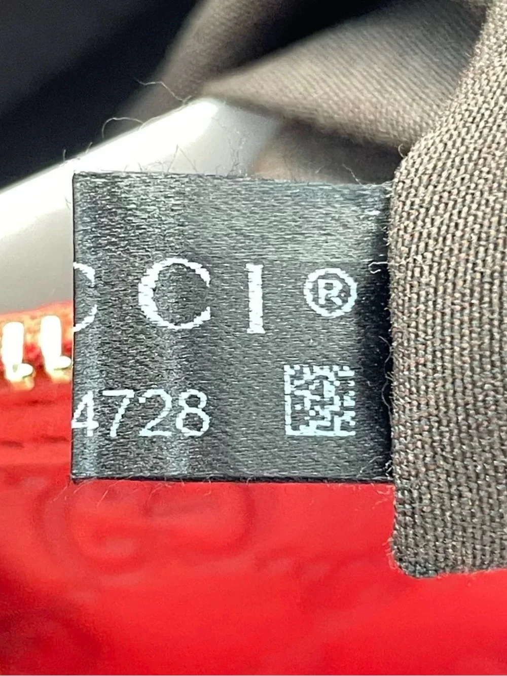 GUCCI Boston Red Joy Guccissima Embossed Leather Satchel Bag
